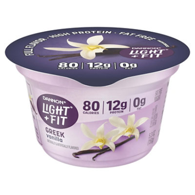 Light + Fit Greek Vanilla Nonfat Gluten Free Yogurt - 5.3 Oz