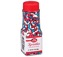 Betty Crocker Decorating Decors Sprinkles Red White And Blue - 1.7 Oz