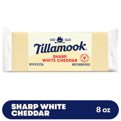 Tillamook Sharp White Cheddar Cheese - 8 Oz - Image 1