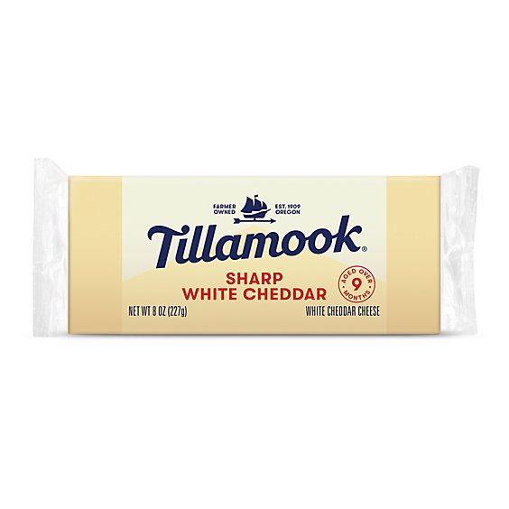 Tillamook Sharp White Cheddar Cheese - 8 Oz