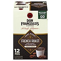 Don Franciscos Coffee Family Reserve Coffee Single Serve Dark Roast French Roast - 12-0.33 Oz - Image 3
