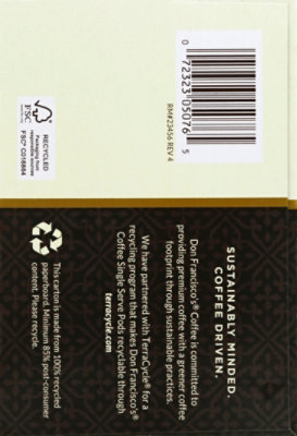 Don Franciscos Coffee Family Reserve Coffee Single Serve Dark Roast French Roast - 12-0.33 Oz - Image 5