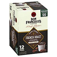 Don Franciscos Coffee Family Reserve Coffee Single Serve Dark Roast French Roast - 12-0.33 Oz - Image 1