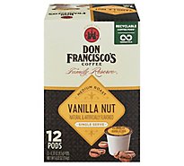 Don Franciscos Coffee Family Reserve Coffee Single Serve Medium Roast Vanilla Nut - 12-0.33 Oz