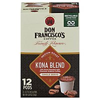 Don Franciscos Coffee Family Reserve Coffee Single Serve Medium Roast Kona Blend - 12-0.37 Oz - Image 3