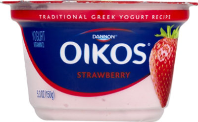 Oikos Whole Milk Strawberry Greek Yogurt - 5.3 Oz - Image 1