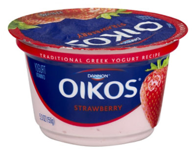 Oikos Whole Milk Strawberry Greek Yogurt - 5.3 Oz - Image 6