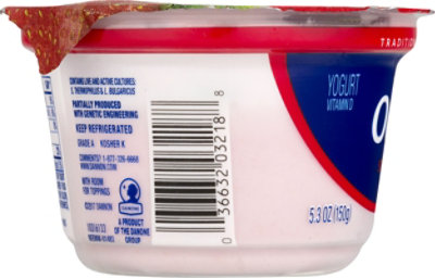 Oikos Whole Milk Strawberry Greek Yogurt - 5.3 Oz - Image 3