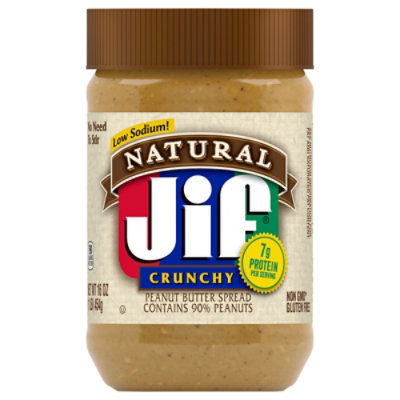 Jif Natural Peanut Butter Crunchy - 16 Oz - Image 3