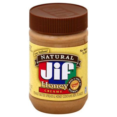 Jif Natural Peanut Butter Honey Creamy - 16 Oz - Image 1