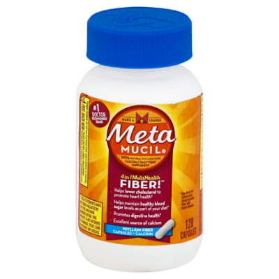 Metamucil Fiber Supplement 4 in 1 MultiHealth + Calcium Psyllium