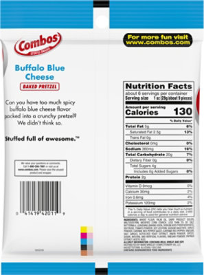 COMBOS Baked Snacks Pretzel Buffalo Blue Cheese Bag - 6.3 Oz - Image 5