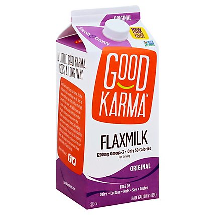 Good Karma Flaxmilk Original - Half Gallon - Image 1
