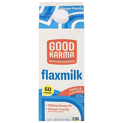 Good Karma Flaxmilk Vanilla - Half Gallon - Image 2