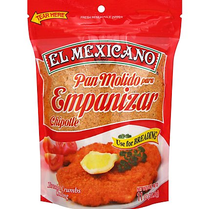 El Mexicano Empanizar Coating Breaded Crumbs Chipotle - 11 Oz - Image 2