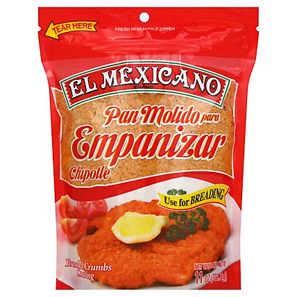 El Mexicano Empanizar Coating Breaded Crumbs Chipotle - 11 Oz - Image 1