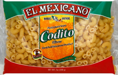 El Mexicano Pasta Codito Elbow Bag - 7 Oz - Image 2
