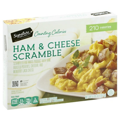  Signature SELECT Counting Calories Frozen Meal Ham & Cheese Scramble Box - 6.95 Oz 