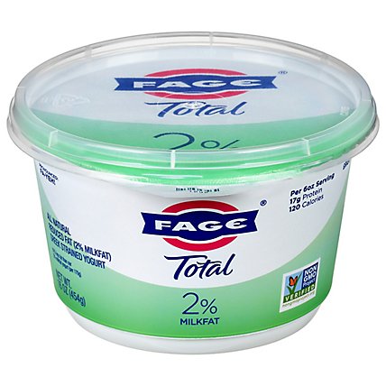 FAGE Total 2% Milkfat Plain Greek Yogurt - 16 Oz - Image 2
