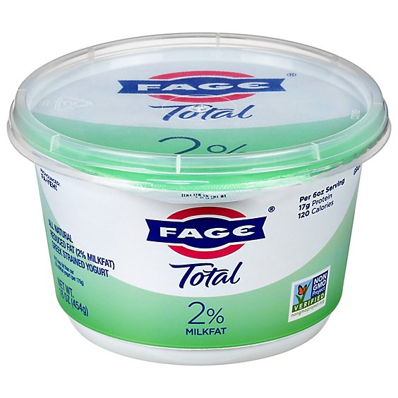 FAGE Total 2% Milkfat Plain Greek Yogurt - 16 Oz