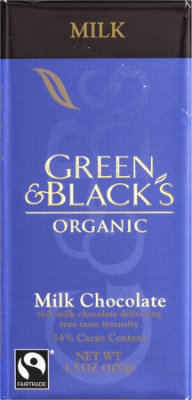 Green & Blacks Organic Milk Chocolate - 3.5 Oz - Image 1