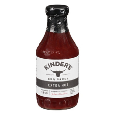 Kinders Sauce BBQ Exxxtra Hot - 20.5 Oz