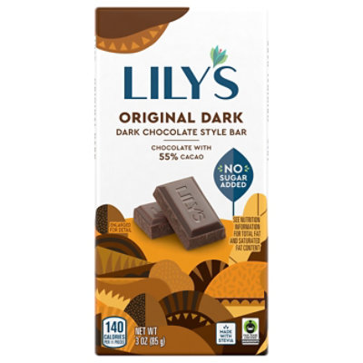 Lilys Chocolate Dark Chocolate Original 55% Cocoa - 3 Oz - Image 3