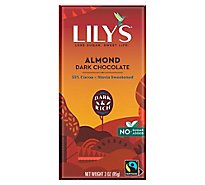 Lilys Chocolate Dark Chocolate Almond 55% Cocoa - 3 Oz