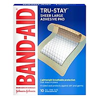 BAND-AID Adhesive Pads Large - 10 Count - Image 3