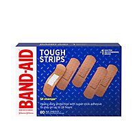 BAND-AID Brand Adhesive Bandages Tough Strips All One Size - 60 Count - Image 2