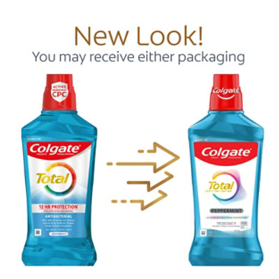 Colgate Total Mouthwash Antigingivitis Antiplaque Peppermint Blast - 33.8 Fl. Oz. - Image 3