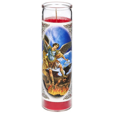 Bright Glow Candle St. Michael Archangel - Each - Image 2