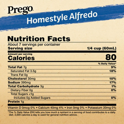 Prego Homestyle Alfredo Pasta Sauce - 14.5 Oz - Image 4