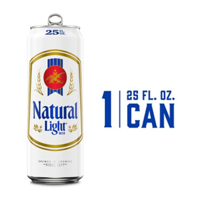 Natural Light Beer 4.2% ABV In Can - 25 Fl. Oz. - Image 1