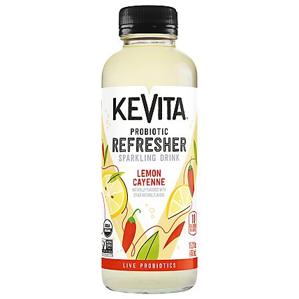 KeVita Sparkling Probiotic Drink Lemon Cayenne - 15.2 Fl. Oz. - Image 1