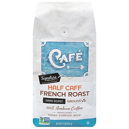 Signature SELECT Coffee Ground Dark Roast Half-Caff French Roast - 11 Oz - Image 3