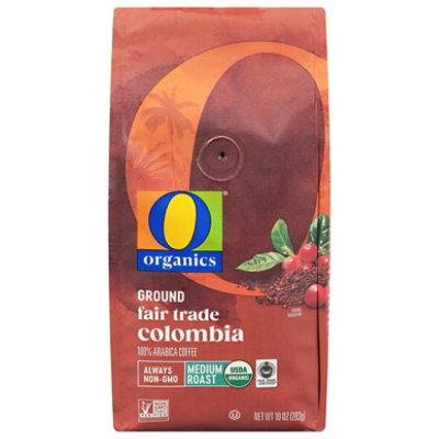 O Organics Organic Coffee Ground Arabica Medium Roast Colombia - 10 Oz - Image 1