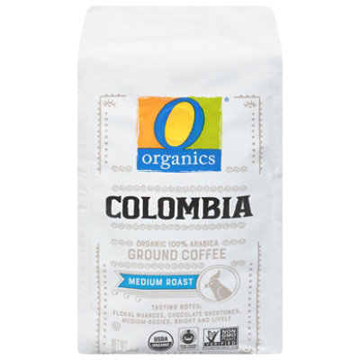 O Organics Organic Coffee Ground Arabica Medium Roast Colombia - 10 Oz