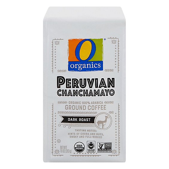 O Organics Coffee Ground Dark Roast Peruvian Chanchamayo - 10 Oz