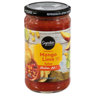 Signature SELECT Chunky Mango Lime Mild Salsa Jar - 24 Oz - Image 3