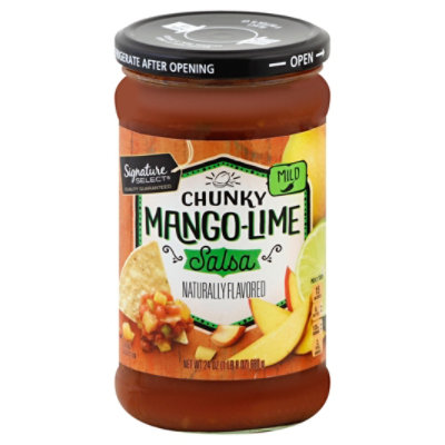 Signature SELECT Chunky Mango Lime Mild Salsa Jar - 24 Oz