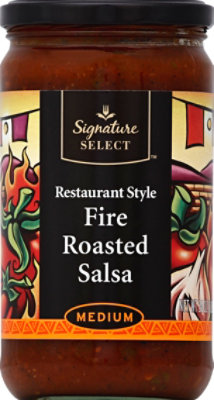 Signature SELECT Fire Roasted Restaurant Style Medium Salsa Jar - 24 Oz - Image 2