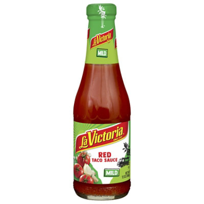 La Victoria Sauce Taco Red Mild Bottle - 12 Oz - Image 2