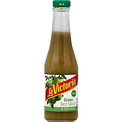 La Victoria Sauce Taco Green Medium Bottle - 12 Oz - Image 2