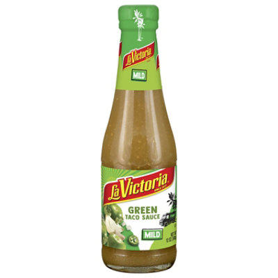 La Victoria Sauce Taco Green Medium Bottle - 12 Oz - Image 1