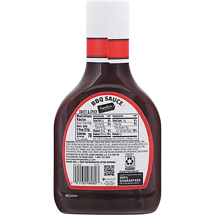 Signature SELECT Sauce Barbecue Sweet & Spicy Bottle - 18 Oz - Image 6