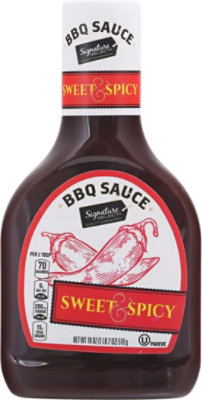 Signature SELECT Sauce Barbecue Sweet & Spicy Bottle - 18 Oz - Image 2