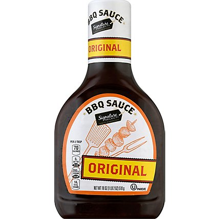 Signature SELECT Sauce Barbecue Original Bottle - 18 Oz - Image 2