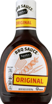 Signature SELECT Sauce Barbecue Original Bottle - 18 Oz - Image 2