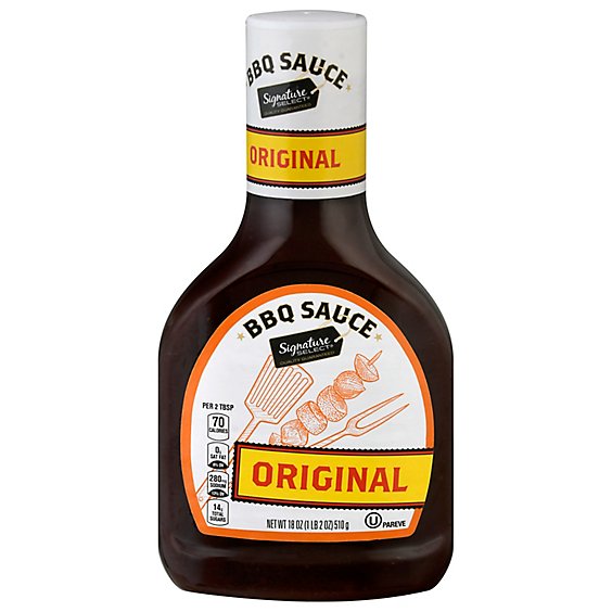 Signature SELECT Sauce Barbecue Original Bottle - 18 Oz